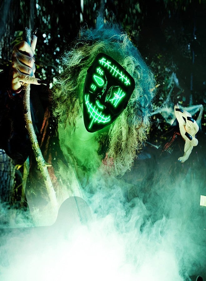 GAOMON 2PACK Halloween Led Mask Light Up Scary Mask Purge Mask with 3 Lighting Modes for Halloween Cosplay Costume. - Image 5